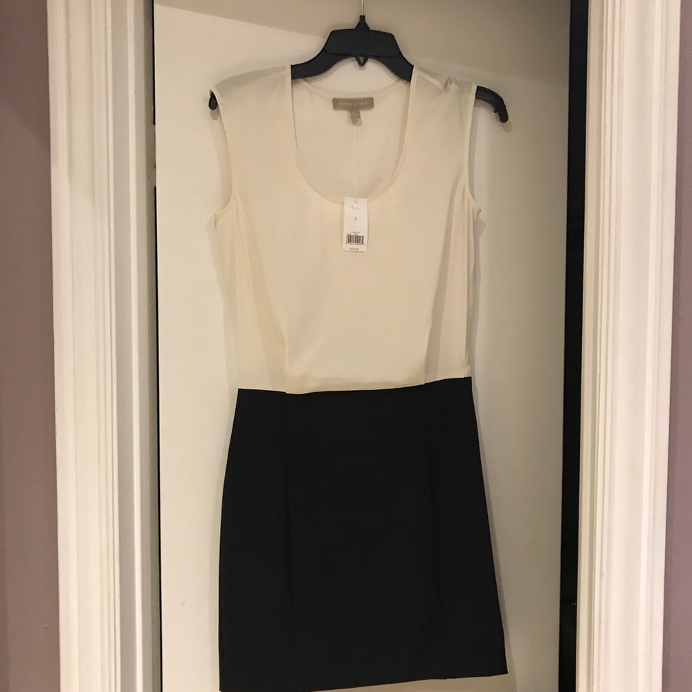 Banana Republic Black and White Mini Dress